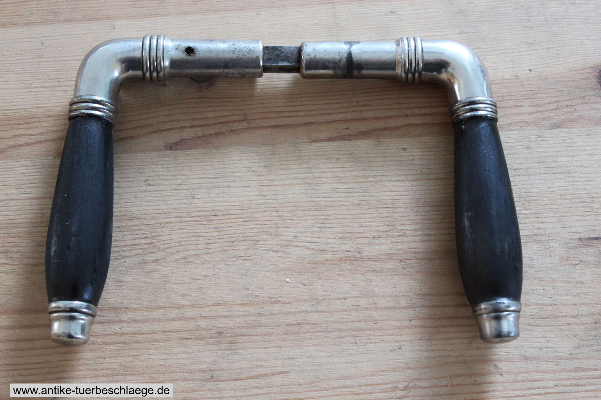 Türdrücker Jugendstil/Bauaus um 1920 (nickel) #1 – Ansicht 4