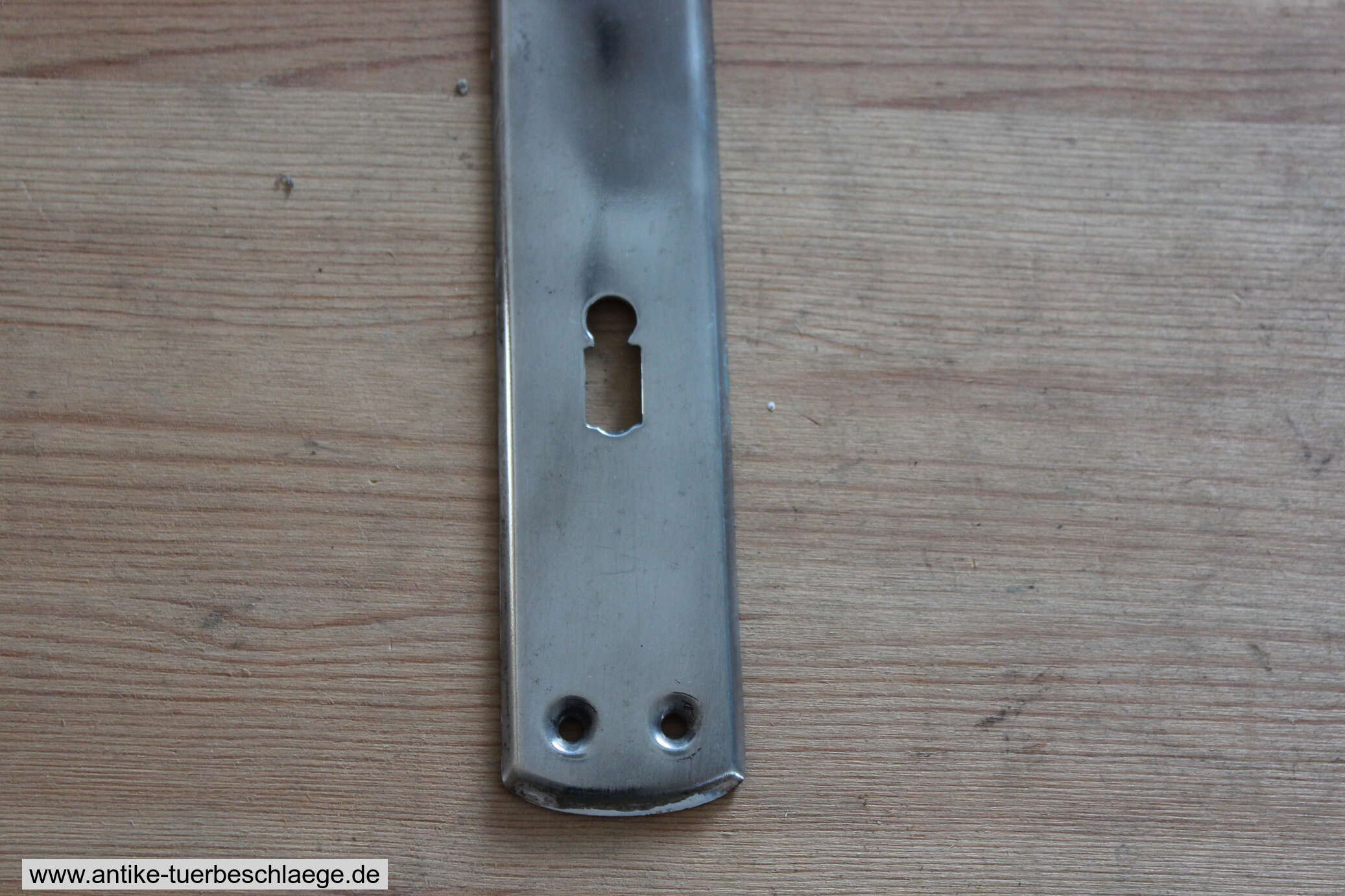 Türdrücker Jugendstil/Bauaus um 1920 (nickel) #2 – Ansicht 3