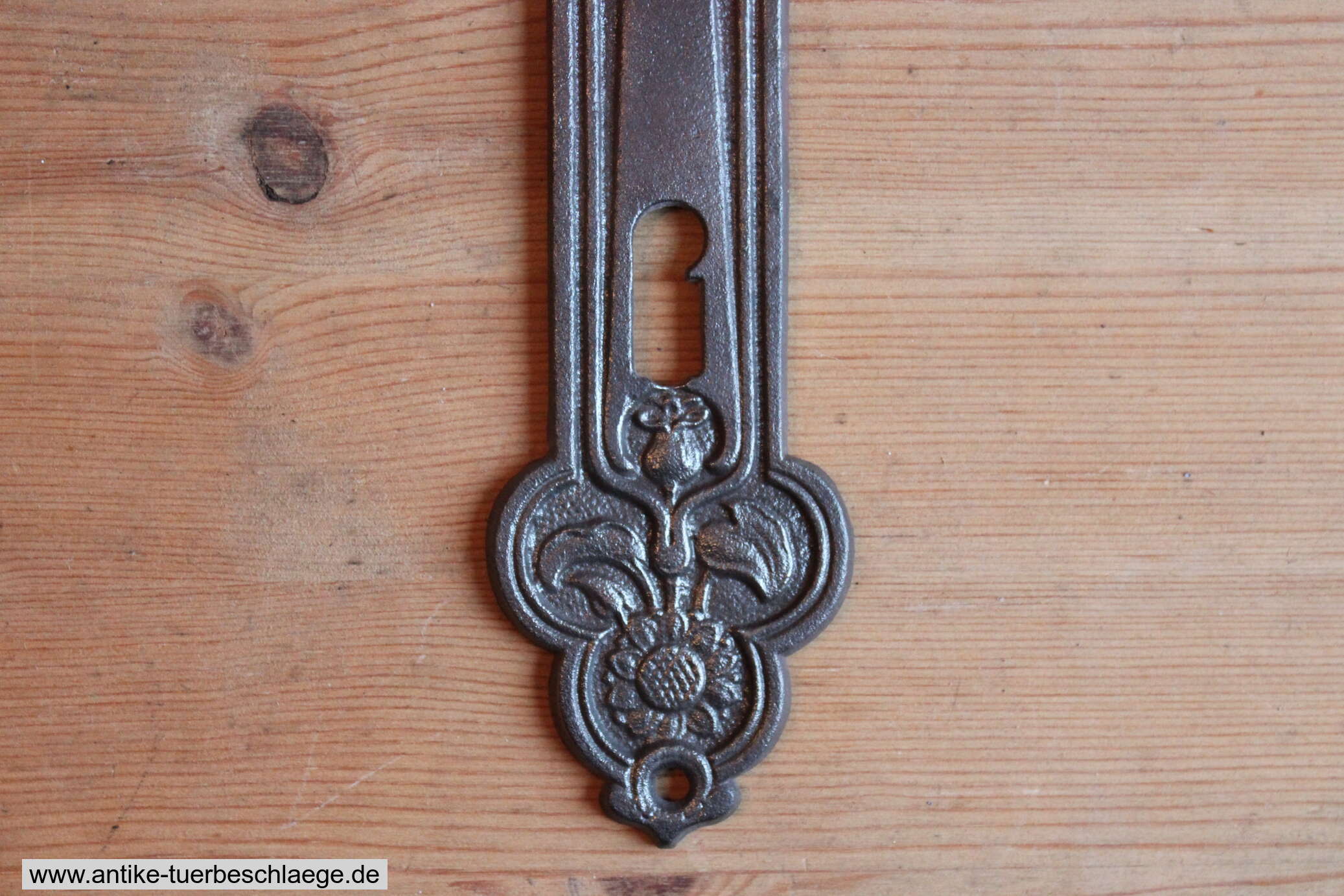 Antiker Türdrücker Jugendstil Sonnenblume #3 – Ansicht 3