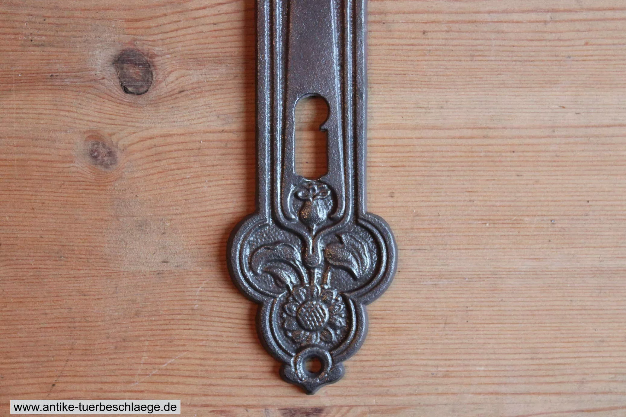 Antiker Türdrücker Jugendstil Sonnenblume #3 – Ansicht 3