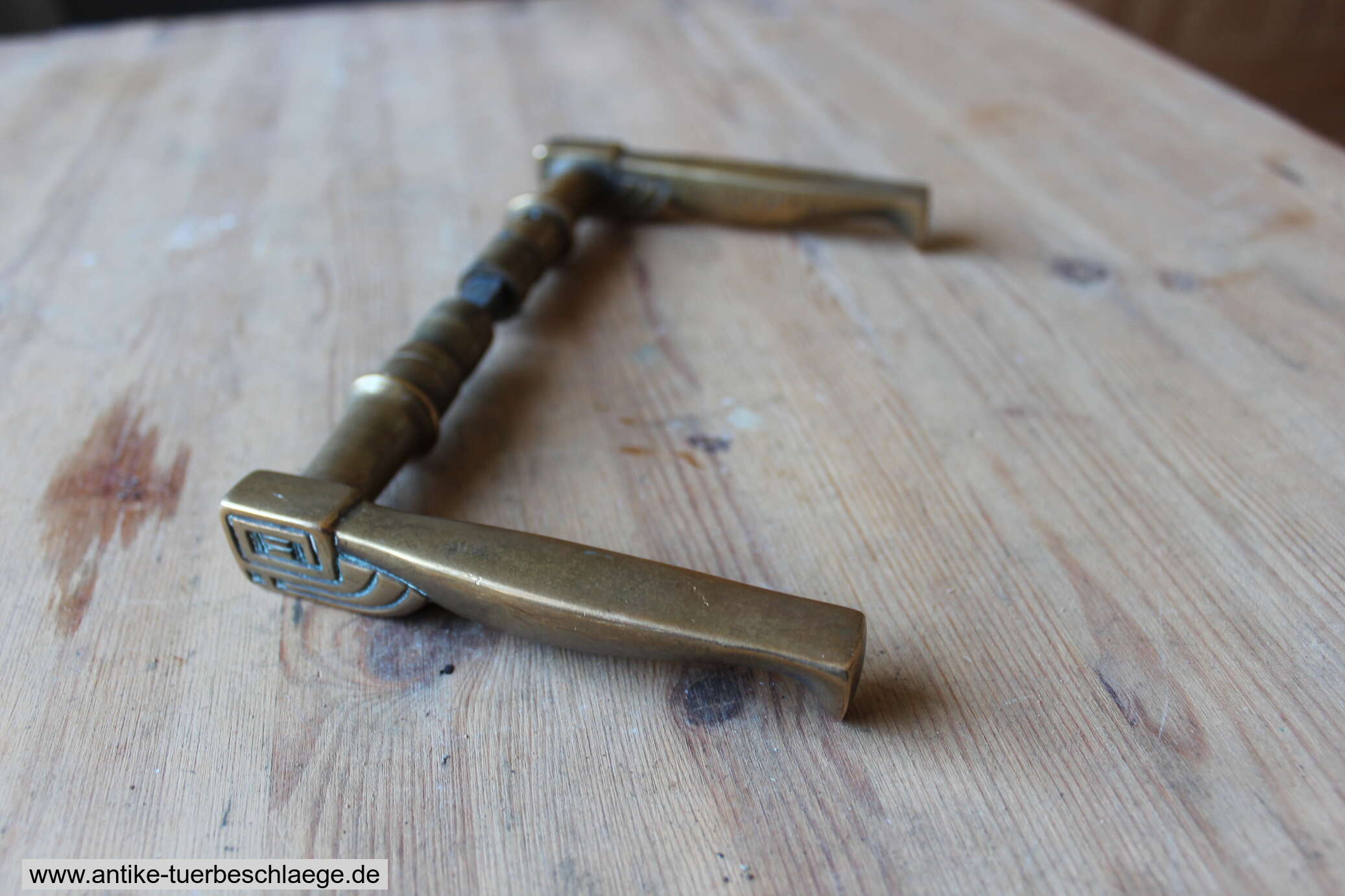 Geometrischer Jugendstil Türdrücker 1915 – Ansicht 5