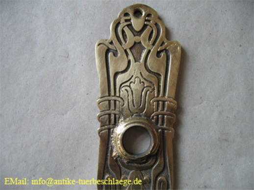 Traumhafter Türbeschlag Messing antik (hergestellt ca. 1920)