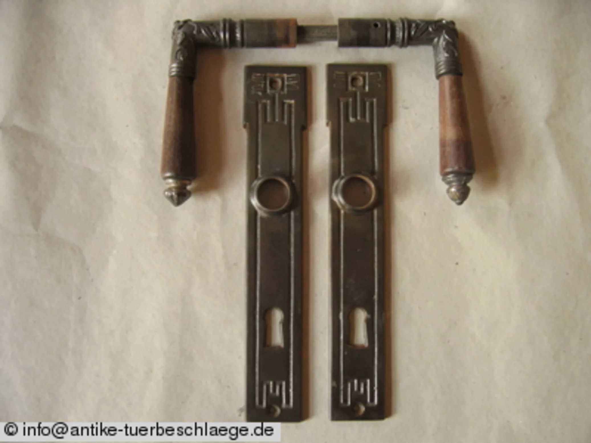 Antike Türklinke floraler geometrischer Jugendstil – Ansicht 1