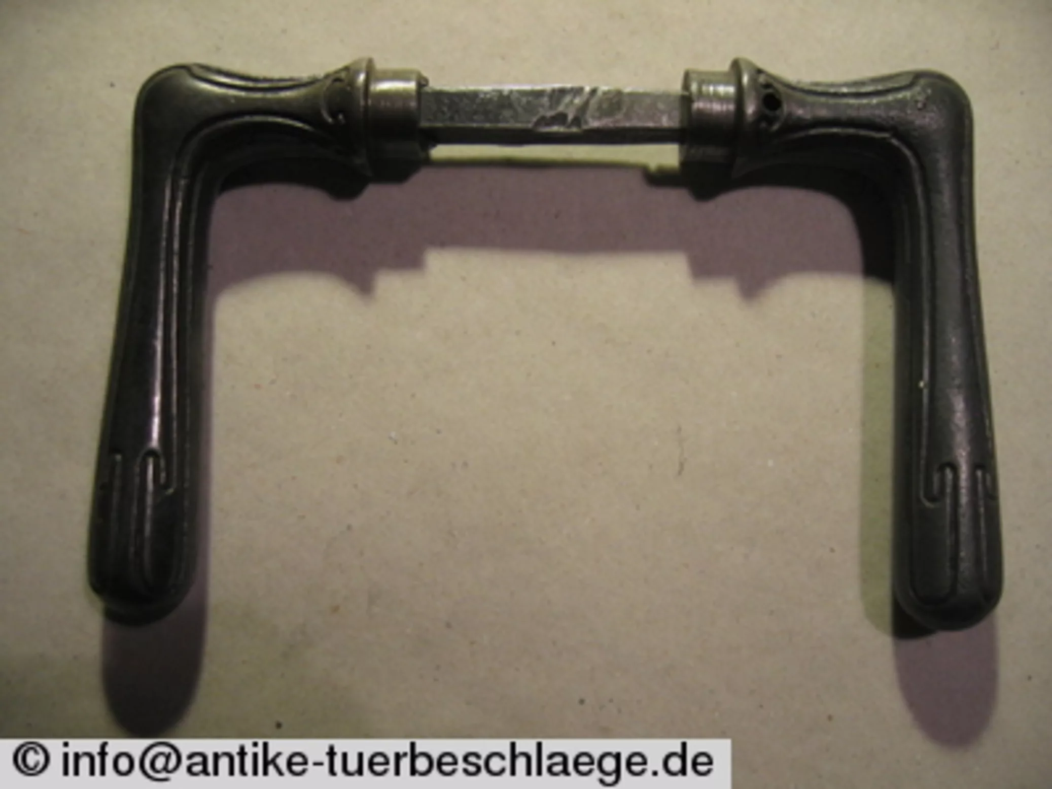 Jugendstil Türgriffrosetten mit schlichtem Jugendstilgriff – Ansicht 4