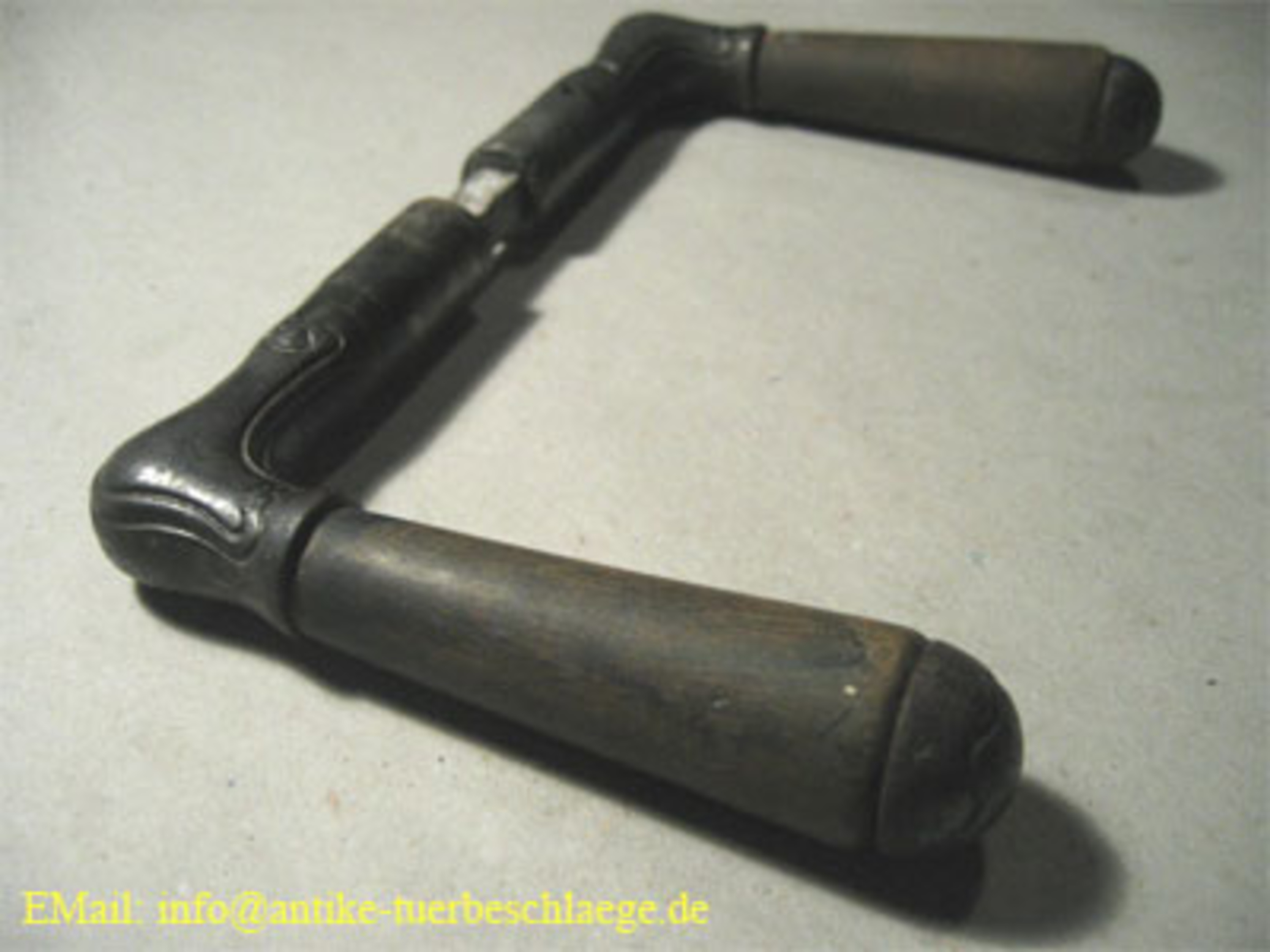 Antiler, floraler Jugendstil Türgriff (~1920) – Ansicht 4