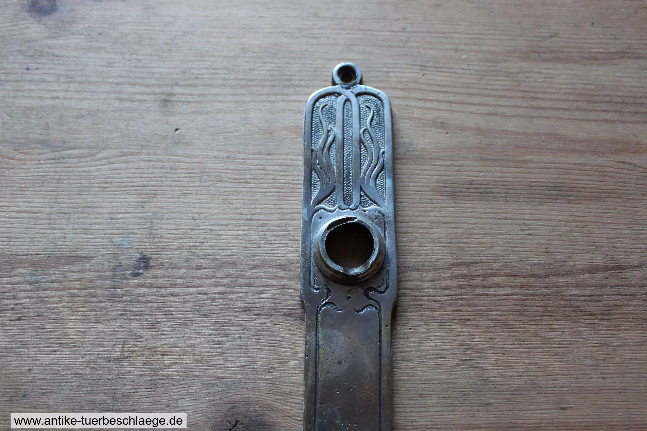 Antike Jugendstilgarnitur ca. 1920 – Messing vernickelt, 7,2 cm – Ansicht 2