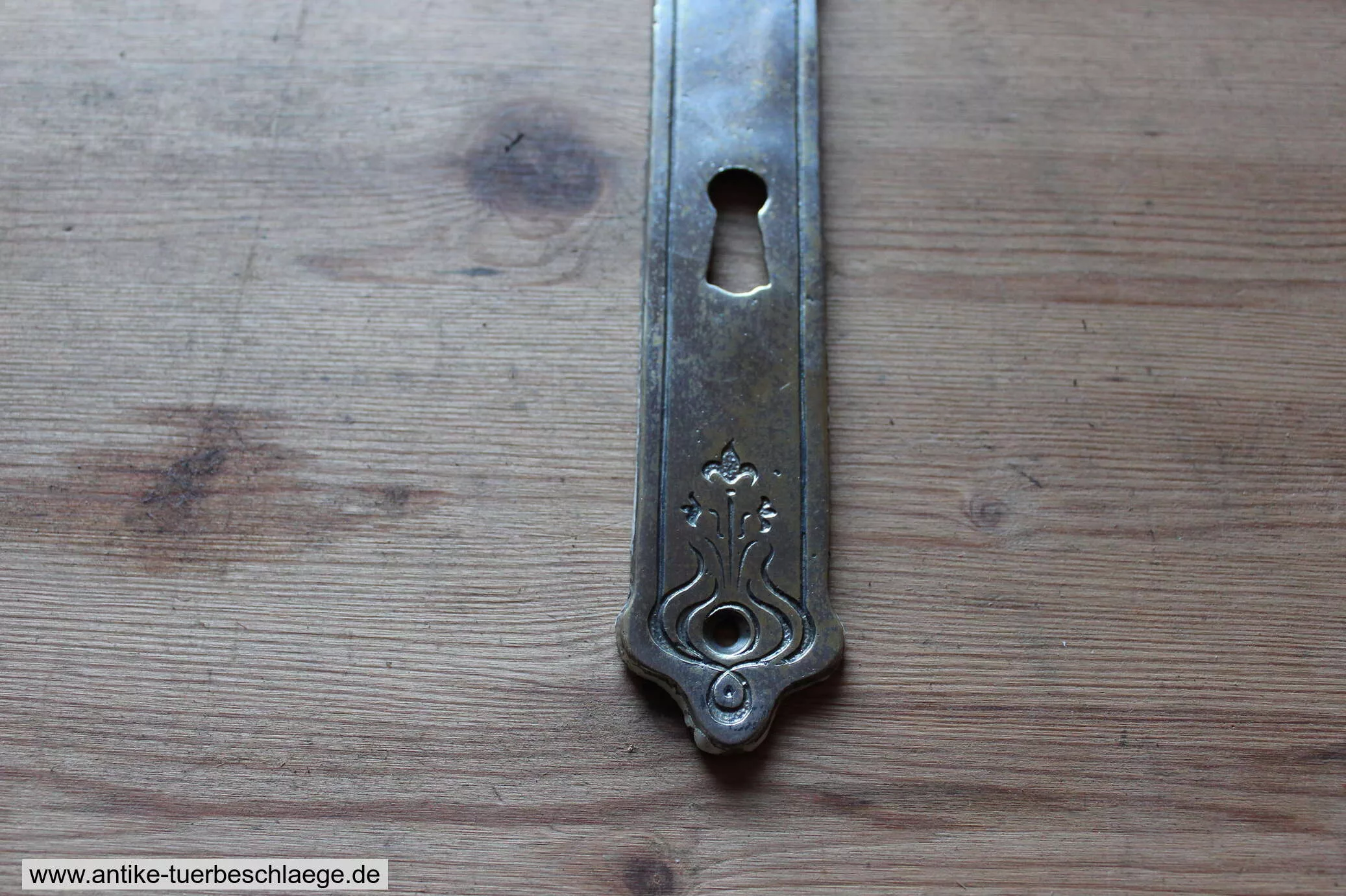 Antike Jugendstilgarnitur ca. 1920 – Messing vernickelt, 7,2 cm – Ansicht 3