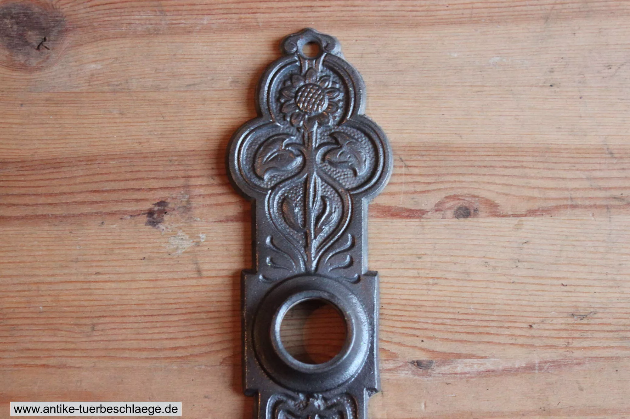 Antiker Türdrücker Jugendstil Sonnenblume #4 – Ansicht 2