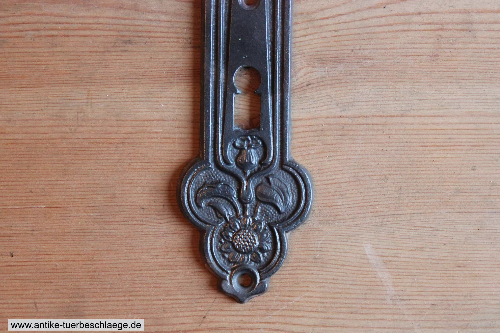 Antiker Türdrücker Jugendstil Sonnenblume #4 – Ansicht 3