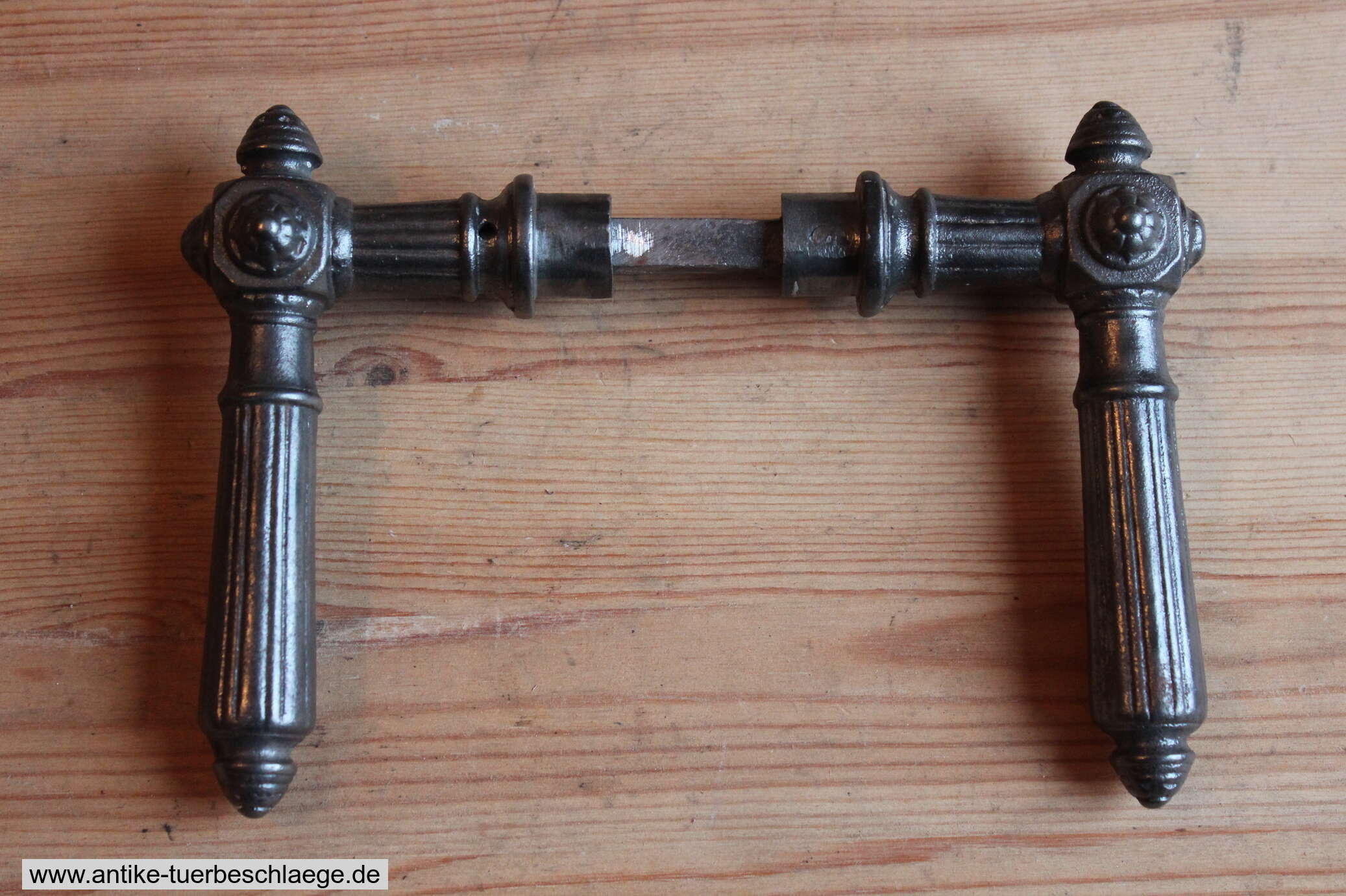 Antiker Türdrücker Jugendstil Sonnenblume #4 – Ansicht 4