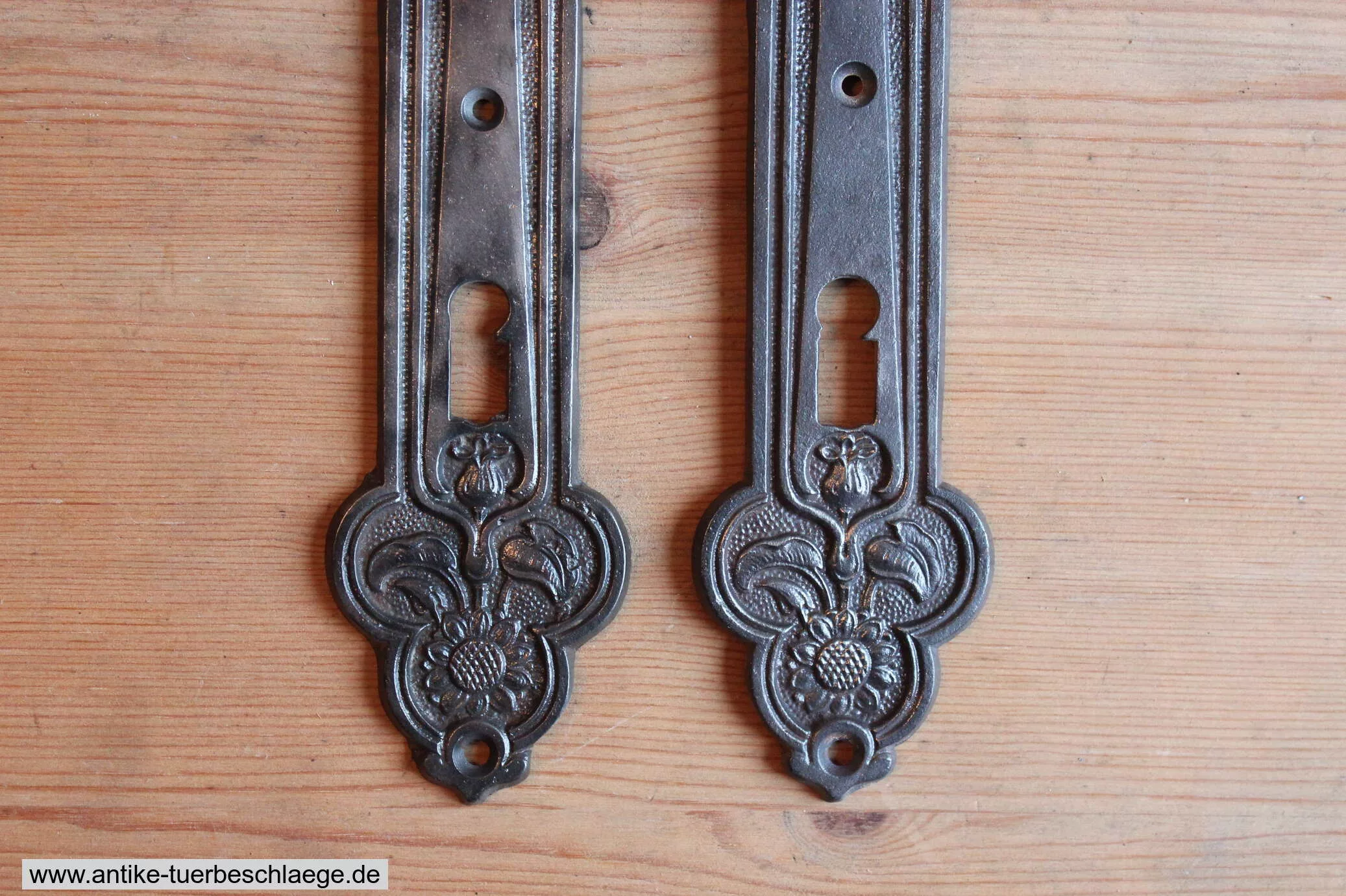 Antiker Türdrücker Jugendstil Sonnenblume #5 – Ansicht 3