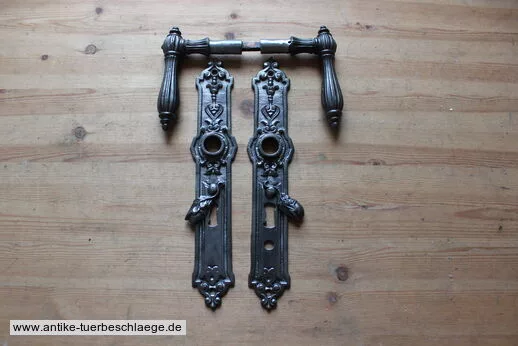 Antiker Türdrücker Jugendstil 1920 – Gusseisen, 6,0 cm, Ausführung 2